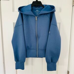 abercrombie kids YPB Neoknit Full Zip Hoodie Girls Sweatshirt Blue